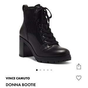 Vince Camuto Donna black size 7 combat boots